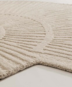 Tappeto design organico - Balans Shell avorio - close up