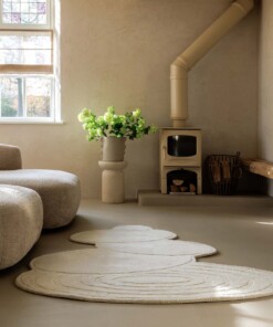 Tappeto design organico - Balans Stone avorio - sfeer