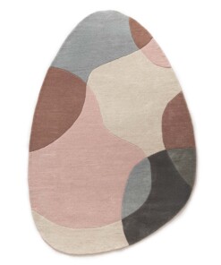 Tappeto in lana organico - Dune albicocca - overzicht