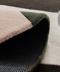 Tappeto in lana organico - Dune viola - close up