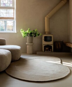 Tappeto in lana organica - Flyt Pebble beige - sfeer