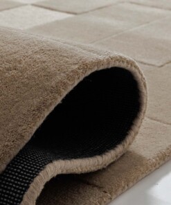 Tappeto retrò - Summit Check beige - close up, thumbnail