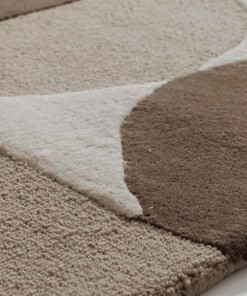 Tappeto retrò - Summit Circles beige - close up