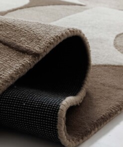 Tappeto retrò - Summit Circles beige - close up, thumbnail