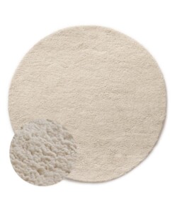 Tappeto rotondo berbero - Nomad avorio - overzicht