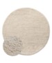 Tappeto rotondo berbero - Nomad avorio - overzicht, thumbnail
