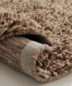 Tappeto rotondo in lana - Aurelia avorio/beige - close up, thumbnail