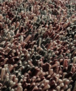 Tappeto rotondo in lana - Aurelia viola - close up