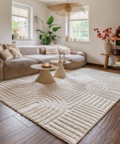 Tappeto stile scandinavo - Arc Bend Crema - sfeer