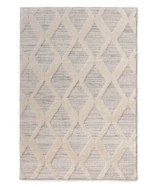 Tappeto stile scandinavo - Fjord Dvale Crema/Grigio - overzicht, thumbnail