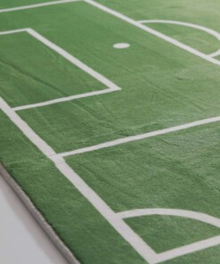 Tappeto per bambini lavabile - Fluffito Campo Verde - close up, thumbnail