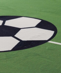 Tappeto per bambini lavabile - Fluffito Tiro Verde - close up, thumbnail