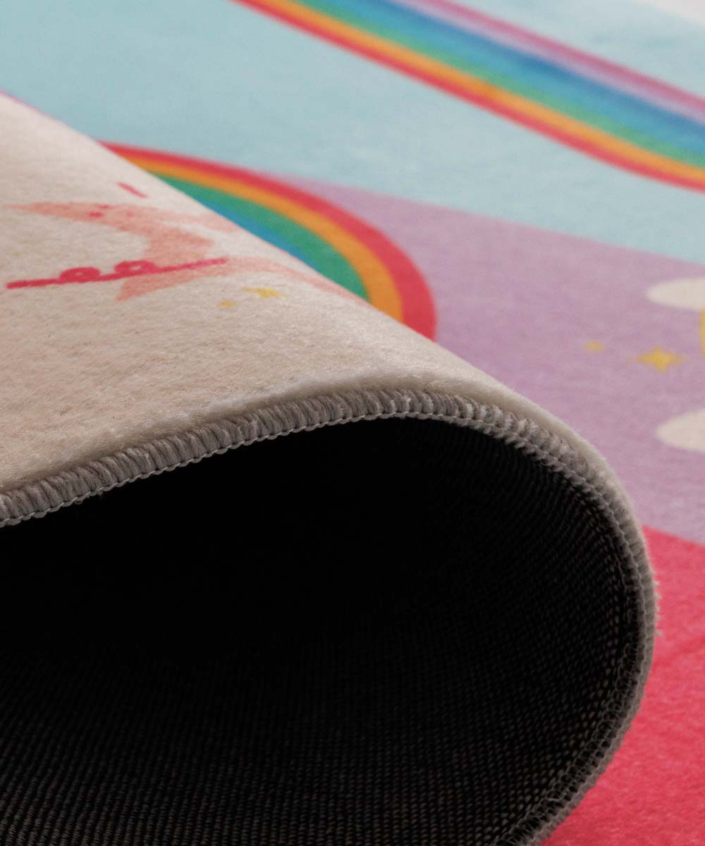 Tappeto per bambini lavabile - Snugway Unicorno Multicolore - close up Tappeto per bambini lavabile - Snugway Unicorno Multicolore - close up