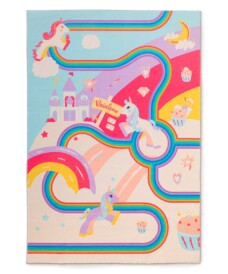 Tappeto per bambini lavabile - Snugway Unicorno Multicolore - overzicht, thumbnail