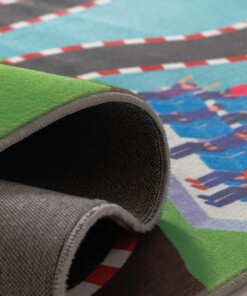 Tappeto per bambini lavabile - Snugway Corsa Multicolore - close up, thumbnail