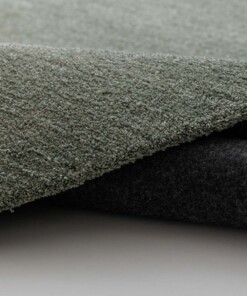 Tappeto rotondo lavabile - Softwash verde salvia - close up