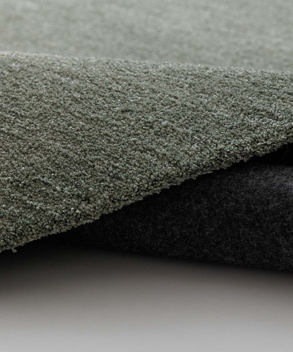 Tappeto rotondo lavabile - Softwash verde salvia - close up Tappeto rotondo lavabile - Softwash verde salvia - close up