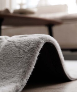 Tappeto morbido - Carvy Grigio Chiaro - close up, thumbnail