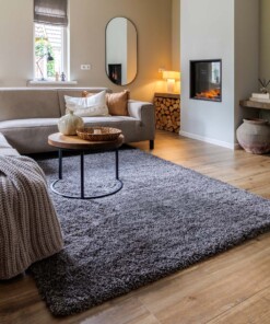 Tappeto a pelo lungo Shaggy Grand - Grigio scuro - sfeer