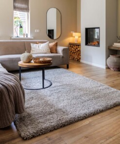 Tappeto a pelo lungo Shaggy Grand - Grigio chiaro - sfeer