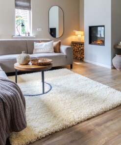 Tappeto quadrato a pelo lungo - Shaggy Grand Crema - sfeer