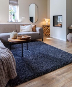 Tappeto quadrato a pelo lungo - Shaggy Grand Antracite - sfeer