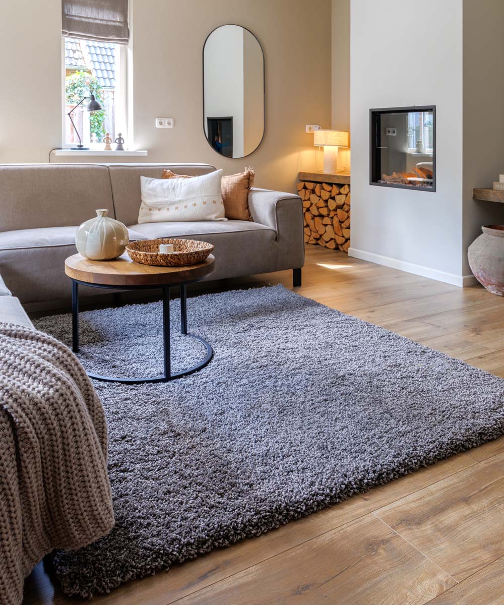 Tappeto quadrato a pelo lungo - Shaggy Grand Grigio scuro - sfeer Tappeto quadrato a pelo lungo - Shaggy Grand Grigio scuro - sfeer