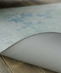 Tappeto da esterno vintage - Valenca Luna verde salvia - close up, thumbnail