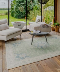 Tappeto da esterno vintage - Valenca Luna verde salvia - sfeer