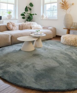 Tappeto rotondo lavabile - Clean Prestige verde - sfeer