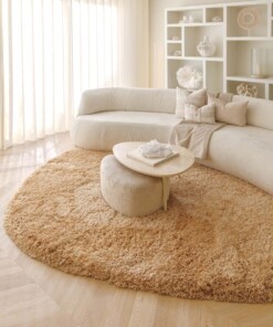 Tappeto organico shaggy - Sveve Pebble beige - sfeer