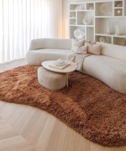 Tappeto organico shaggy - Sveve cognac - sfeer