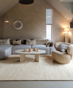 Tappeto in lana - Tvist beige chiaro - sfeer Tappeto in lana - Tvist beige chiaro - sfeer