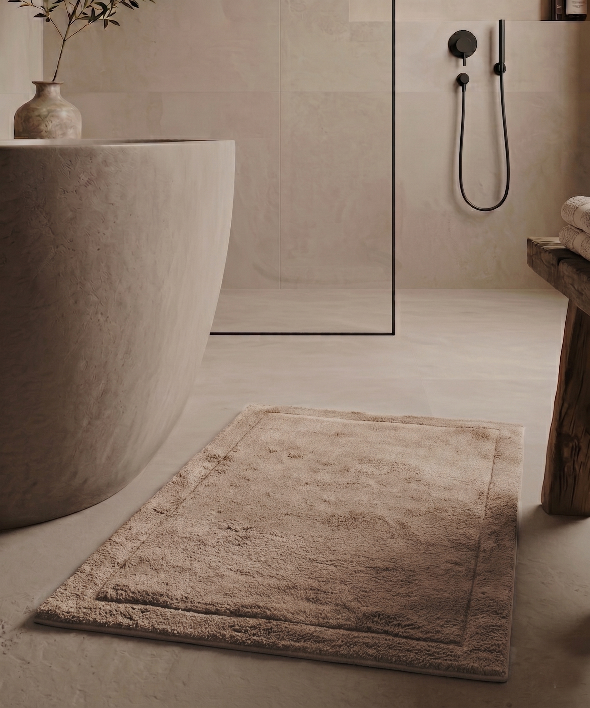 Tappeto da bagno - Lunja beige - sfeer Tappeto da bagno - Lunja beige - sfeer