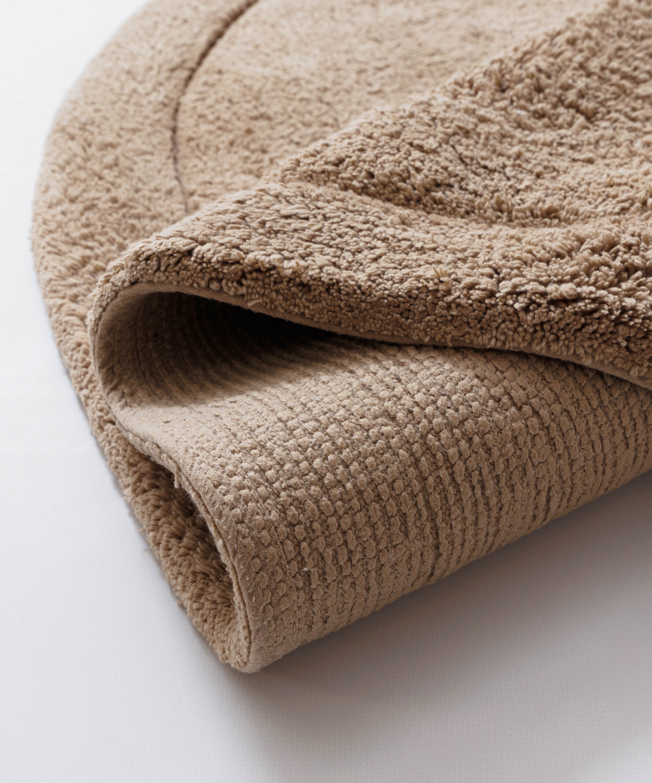 Tappeto da bagno organico - Lunja Pebble beige - close up Tappeto da bagno organico - Lunja Pebble beige - close up