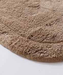 Tappeto da bagno organico - Lunja Pebble beige - close up, thumbnail Tappeto da bagno organico - Lunja Pebble beige - close up, thumbnail