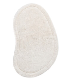 Tappeto bagno forma organica - Lunja Pebble avorio - overzicht, thumbnail
