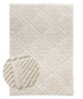Tappeto stile scandinavo - Arc Gem Crema - overzicht, thumbnail