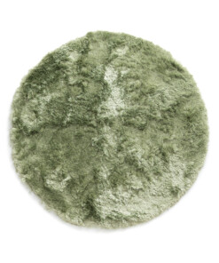 Tappeto rotondo in velluto - Auréa verde salvia - overzicht