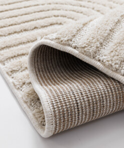 Tappeto stile scandinavo - Arc Bend Crema - close up, thumbnail Tappeto stile scandinavo - Arc Bend Crema - close up, thumbnail