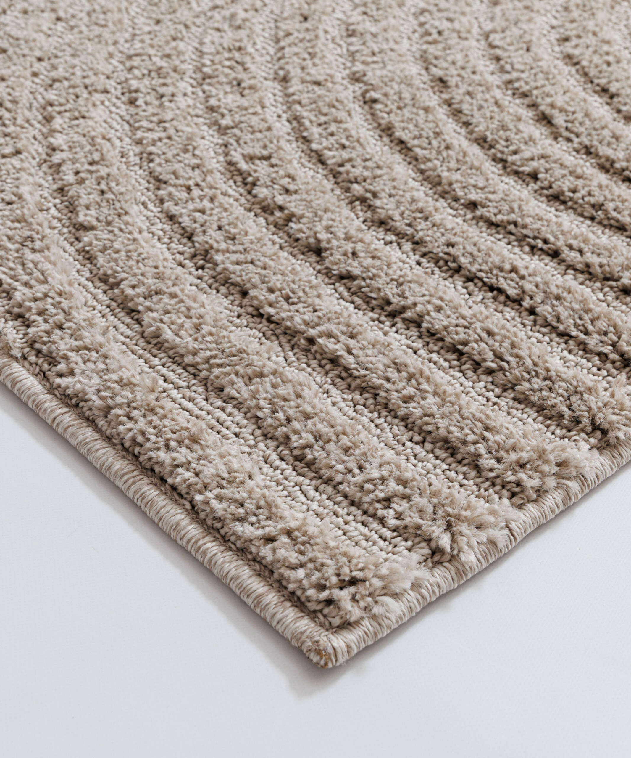Tappeto stile scandinavo - Arc Curve Beige - close up Tappeto stile scandinavo - Arc Curve Beige - close up