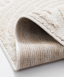 Tappeto stile scandinavo - Arc Curve Crema - close up, thumbnail Tappeto stile scandinavo - Arc Curve Crema - close up, thumbnail