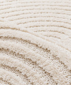 Tappeto stile scandinavo - Arc Curve Crema - close up, thumbnail Tappeto stile scandinavo - Arc Curve Crema - close up, thumbnail