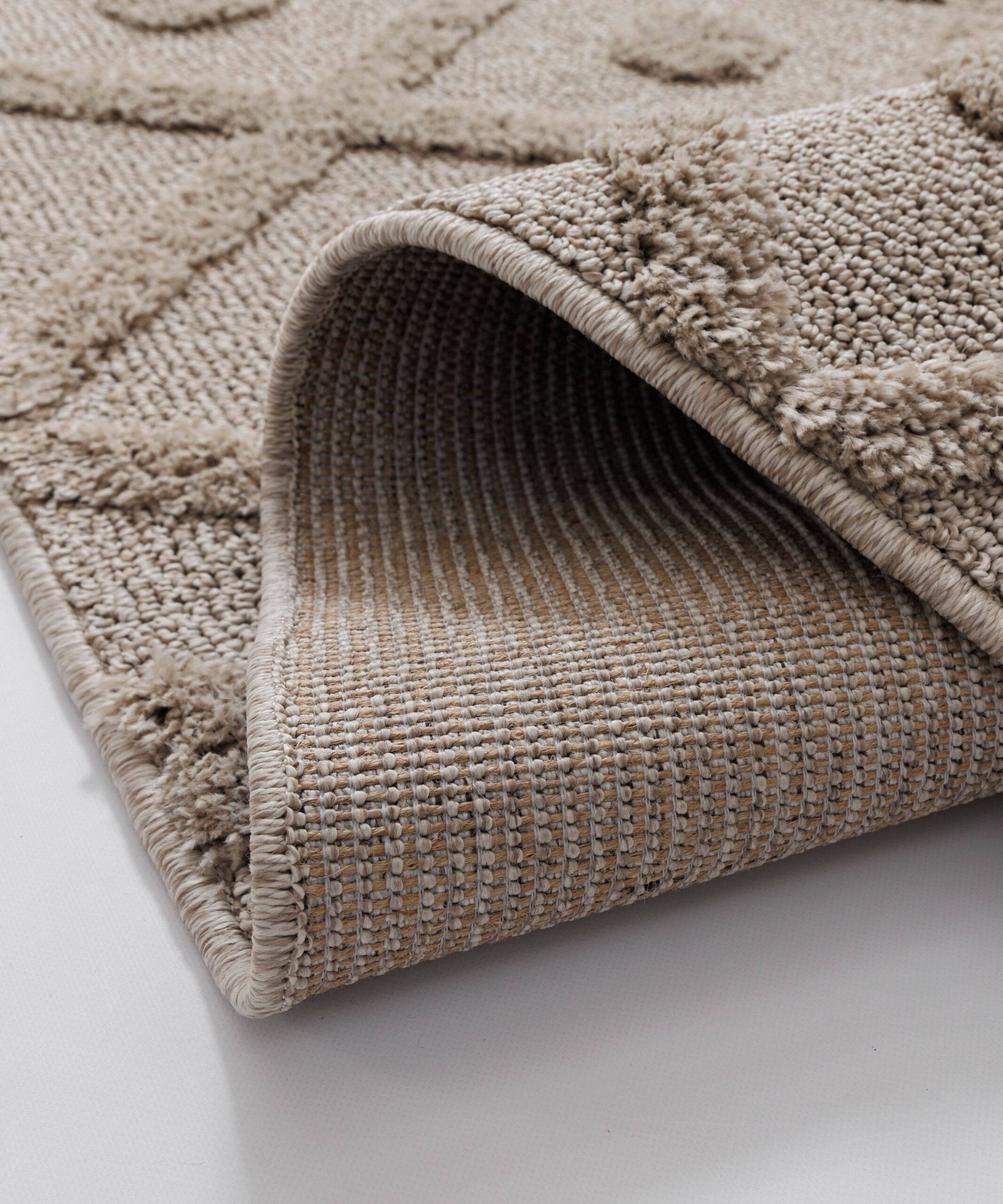 Tappeto stile scandinavo - Arc Diamond Beige - close up Tappeto stile scandinavo - Arc Diamond Beige - close up