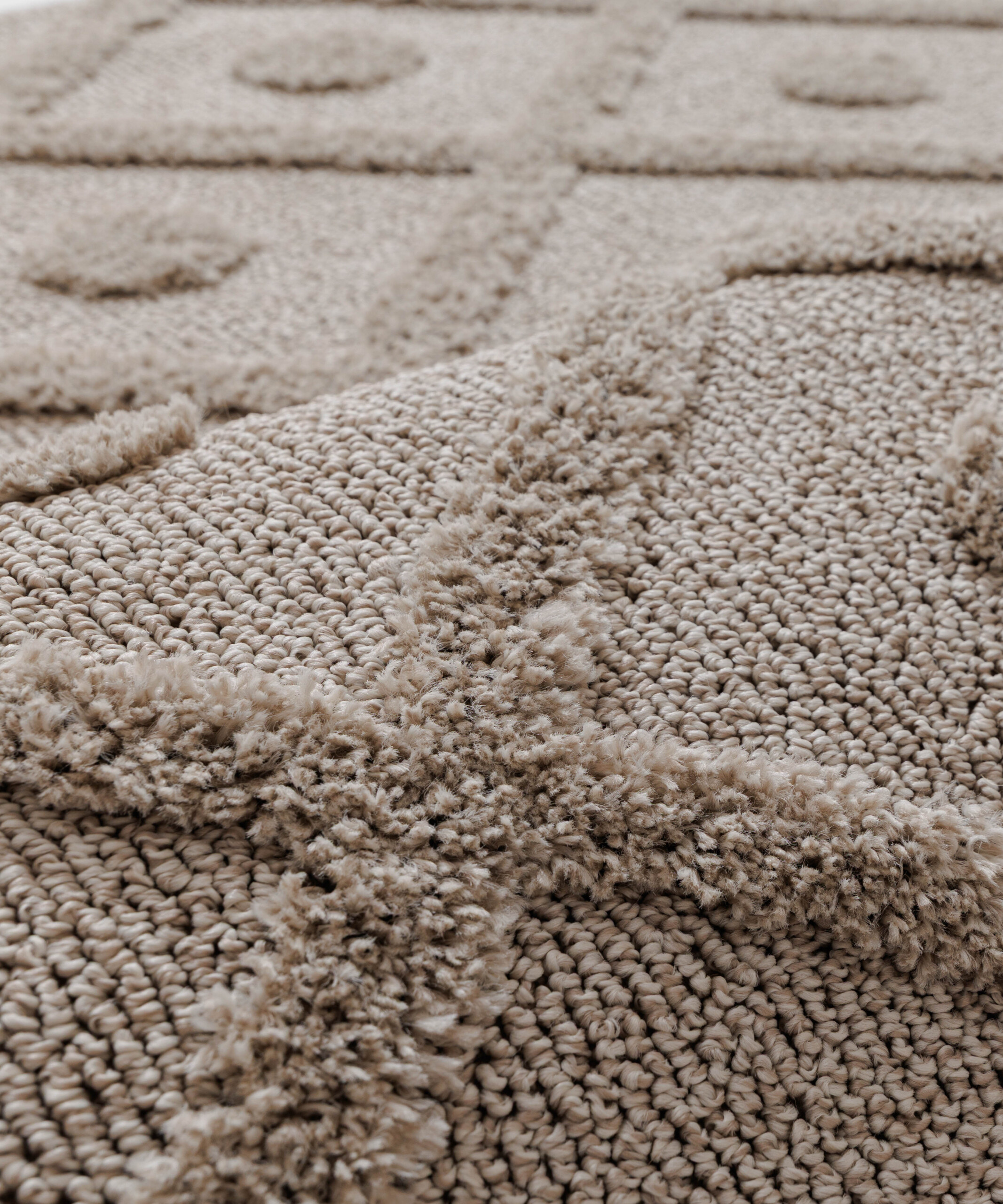 Tappeto stile scandinavo - Arc Diamond Beige - close up Tappeto stile scandinavo - Arc Diamond Beige - close up