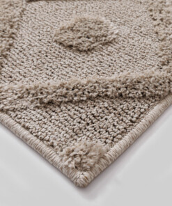 Tappeto stile scandinavo - Arc Diamond Beige - close up, thumbnail Tappeto stile scandinavo - Arc Diamond Beige - close up, thumbnail