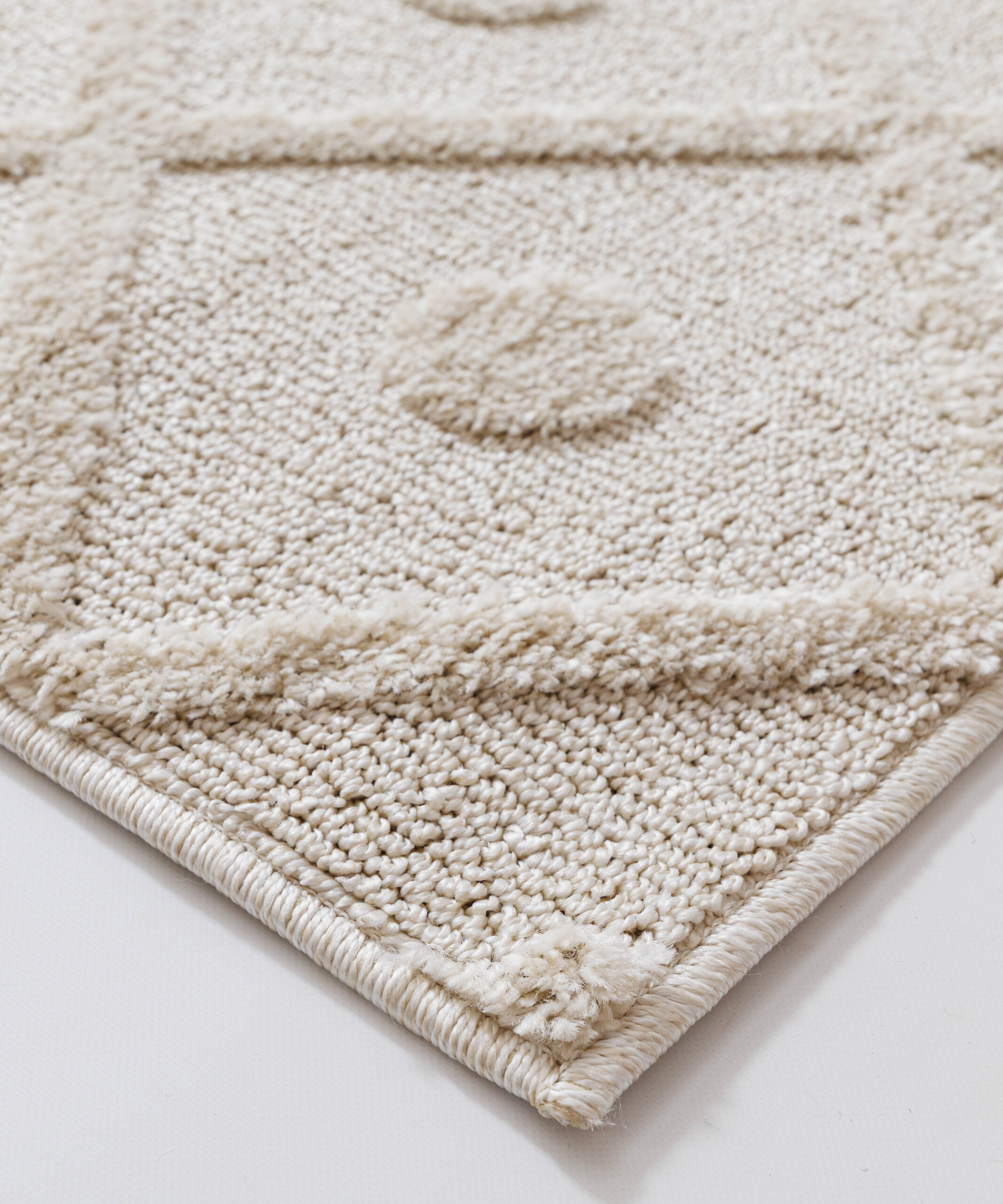 Tappeto stile scandinavo - Arc Diamond Crema - close up Tappeto stile scandinavo - Arc Diamond Crema - close up
