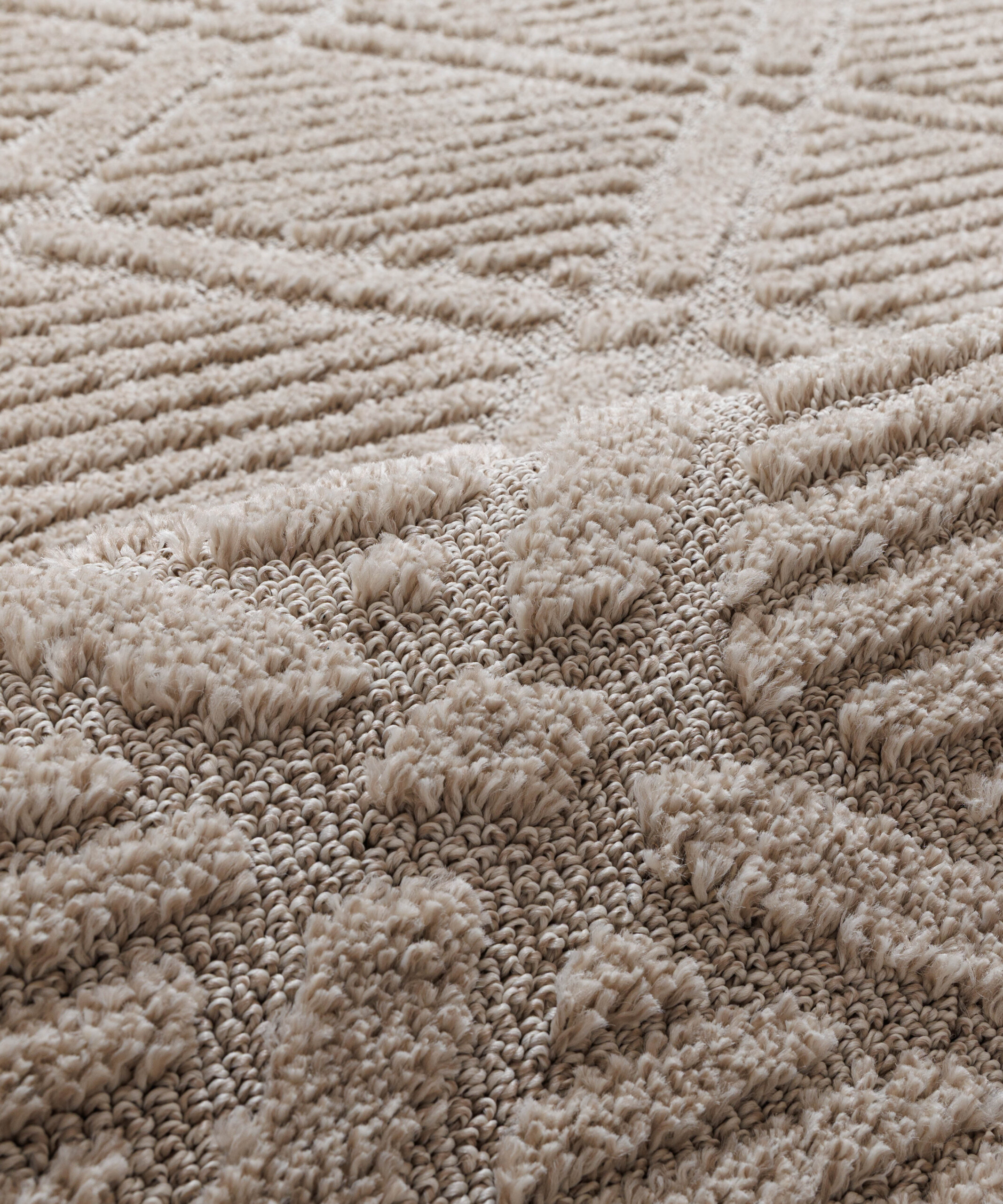 Tappeto stile scandinavo - Arc Gem Beige - close up Tappeto stile scandinavo - Arc Gem Beige - close up