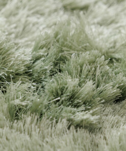 Tappeto in velluto - Auréa verde salvia - close up, thumbnail
