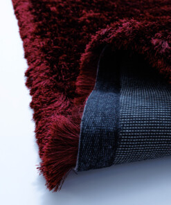 Tappeto in velluto - Auréa bordeaux - close up, thumbnail